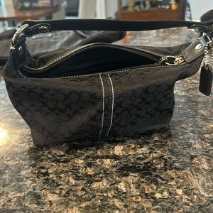 Coach mini black bag